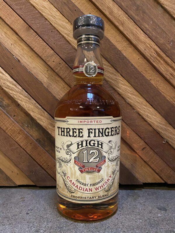 THREE FINGERS 12 YEAR CANADIAN WHISKEY