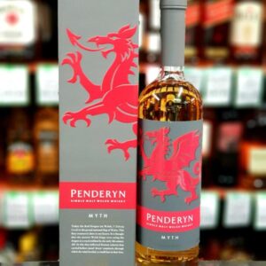 Penderyn Myth Single malt whisky from the Penderyn distillery of Wales, which has been fully-matured in ex-bourbon casks.