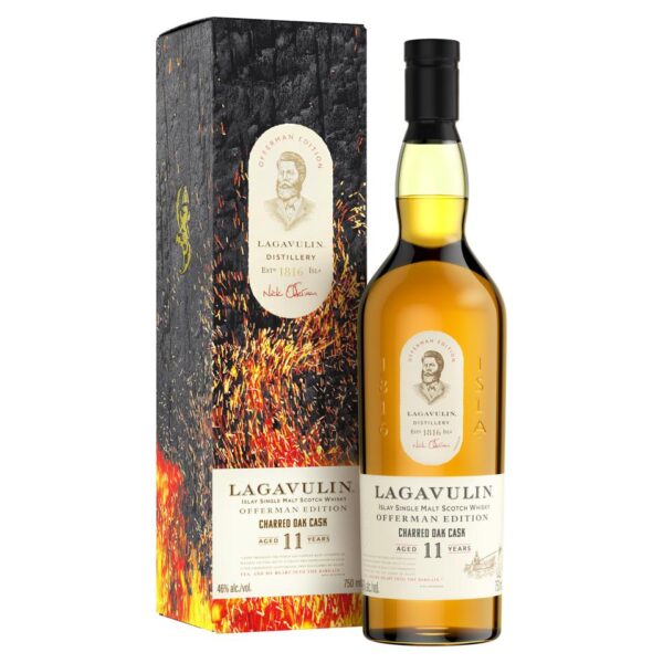 Enjoy the smoky and sweet notes of Lagavulin Offerman Edition 2022 Scotch Whisky. This luxurious single malt is a must-have for any whisky connoisseur.