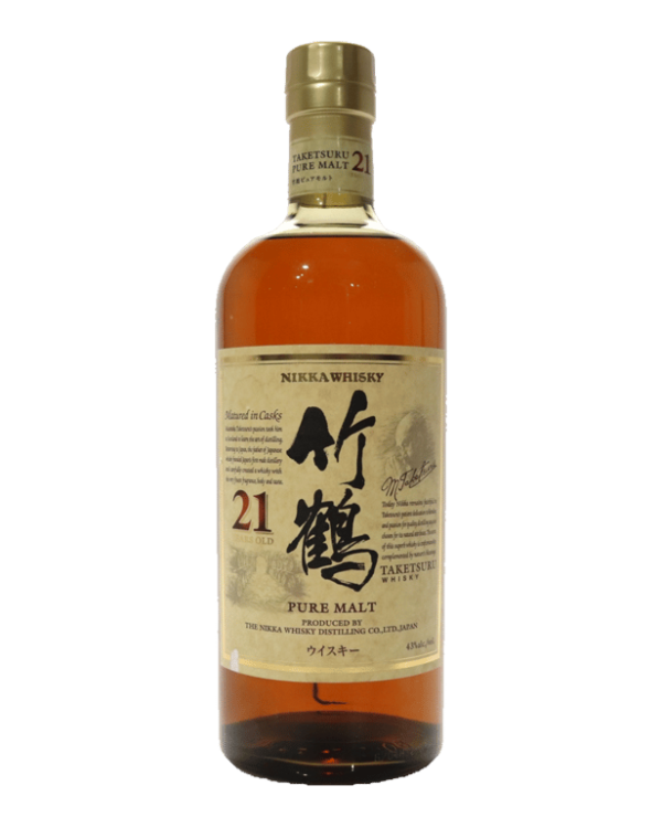 Buy Nikka Taketsuru Pure Malt 21 Year Old Whisky online. Experience a unique blend of spices and oak with each sip of this carefully crafted Japanese whisky.