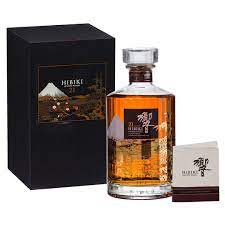 Try this rare, limited edition Hibiki 21 Year Old Mount Fuji whisky, crafted from the best Japanese ingredients for a unique and smooth flavor.