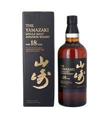 Yamazaki 18 Year Old Single Malt: A rich, complex Japanese whisky with deep flavors of dark chocolate, dried fruit, and a long, elegant finish.