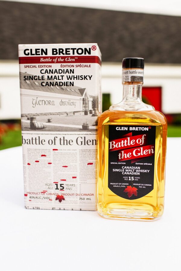 GLEN BRETON RARE BATTLE OF GLEN 15 YEAR OLD CANADIAN SINGLE MALT WHISKY