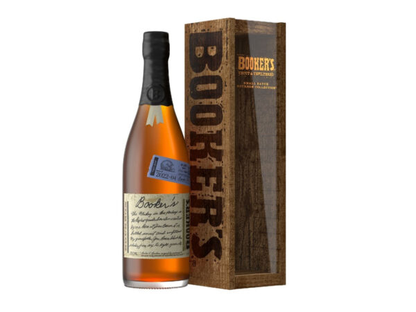 Buy Booker's 2022-04 "Pinkie's Batch" online. Experience the unique flavor of this small-batch, uncut and unfiltered bourbon whiskey.