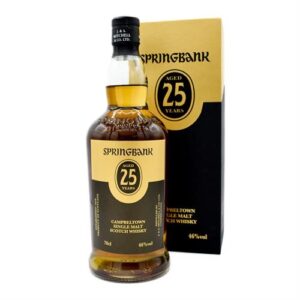 Enjoy the rare, limited edition Springbank 25 year old 2023 while it's still in stock!. Savor the exceptional flavor of aged whiskey today!