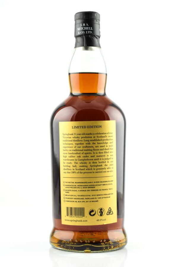 Premium liquor store offering Springbank 21 Year Old 2023, an exquisite whisky perfect for any special occasion. Enjoy a taste of luxury today!