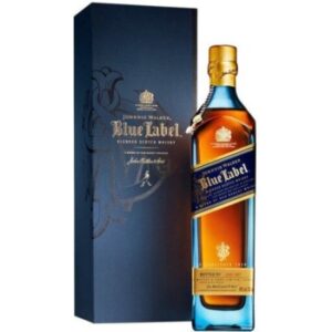 Johnnie Walker Blue Label: A luxurious, rare blend of exceptional Scotch whiskies, renowned for its smooth, rich flavor.