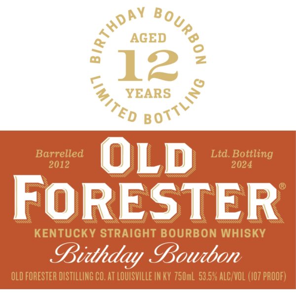 Enjoy Old Forester Birthday Bourbon 2024, a limited-edition release celebrating George Garvin Brown's legacy with rich flavors, rare craftsmanship.