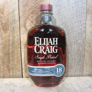 Premium Kentucky Bourbon Elijah Craig 18 year with rich oak, vanilla, and honey notes. Single barrel craftsmanship for collectors and connoisseurs.