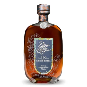 Premium Kentucky Bourbon Elijah Craig 18 year with rich oak, vanilla, and honey notes. Single barrel craftsmanship for collectors and connoisseurs.