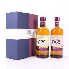 Nikka Yoichi & Miyagikyo Rum Finish Twin Pack Whisky 70cl