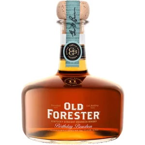 Buy Old Forester Birthday Bourbon 2022. Limited vintage bourbon aged 11 years with rich oak, citrus, chocolate and coffee depth.