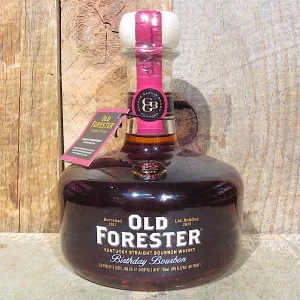 Rare 12 year Old Forester Birthday Bourbon 2023 with rich citrus, honey, molasses and charred oak character.