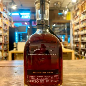 Buy Woodford Reserve Madeira Cask Finish bourbon with fruit rich character, wine cask depth, and layered spice.