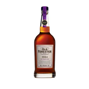 Annual edition Old Forester 1924 10 Year Bourbon 2026: 100-proof, 10 year release with rich red fruit, oak, and spice.