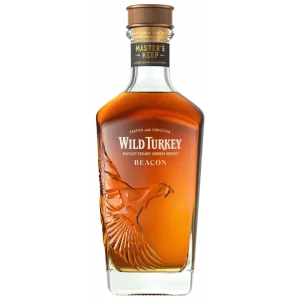 Wild Turkey Master's Keep Beacon bourbon with rich oak spice, dark fruit depth, and bold 118 proof character.
